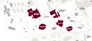 Arts and Events campus map thumbnail.